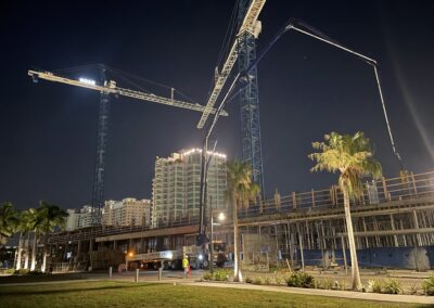 Erecting a Tower Crane with a 900-Ton Assist Crane