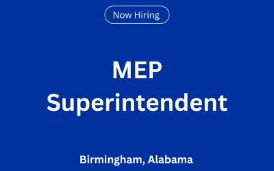 MEP Superintendent in Birmingham, Alabama