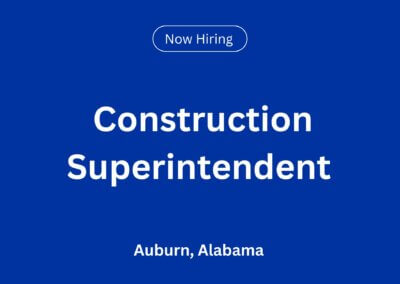 Construction Superintendent in Auburn, AL