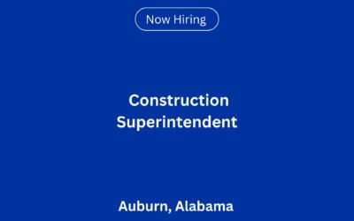 Construction Superintendent in Auburn, AL