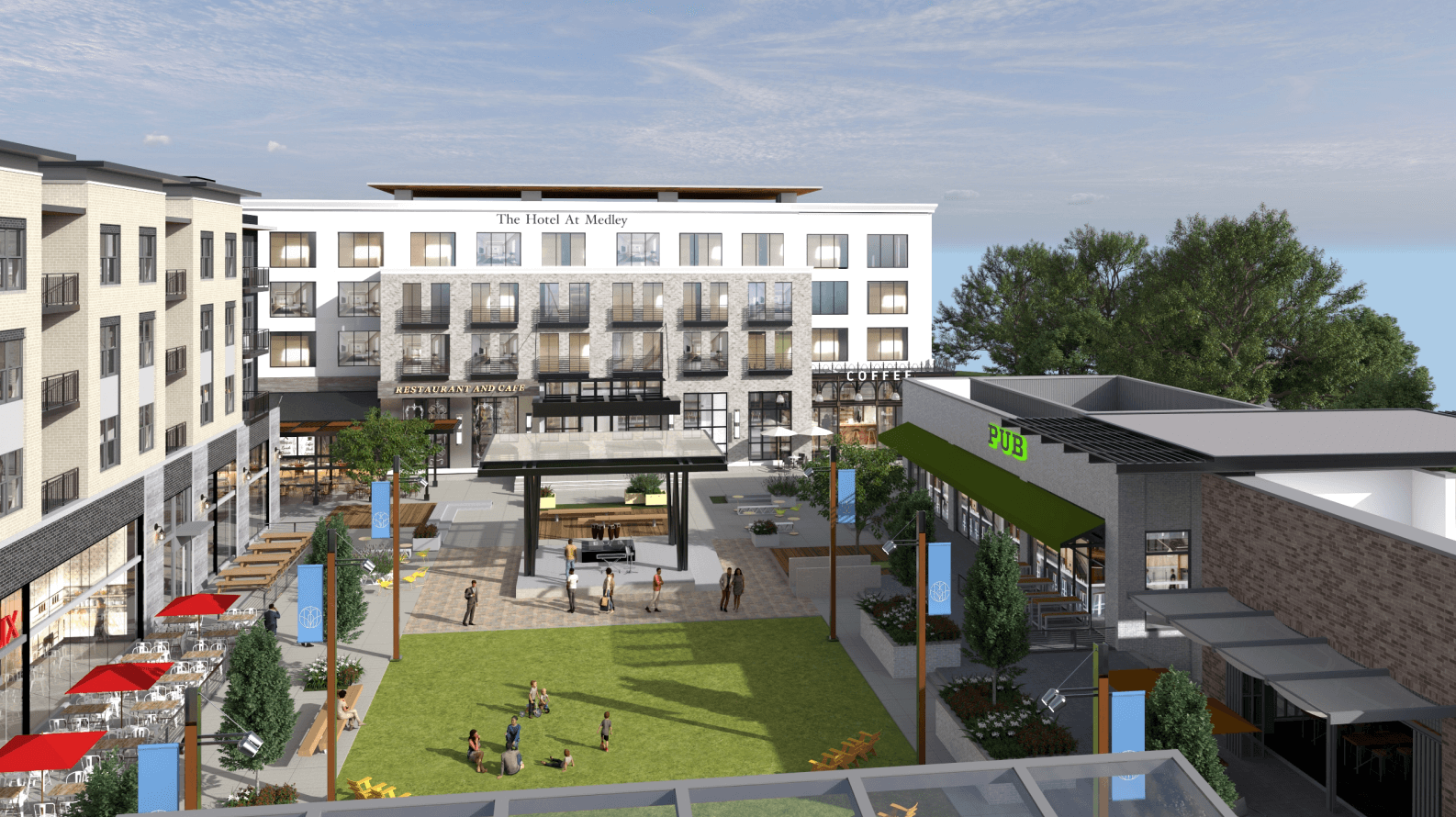 rendering of medley mixed-use development